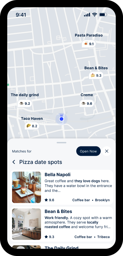 Atly map with match scores and results sheet